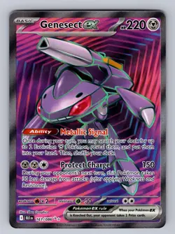 Genesect ex 161/086 Holo Ultra Rare Black Bolt Pokemon Near Mint - Image 1