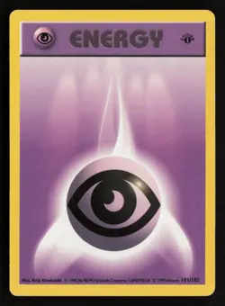 Psychic Energy 101/102 Common Base Set Shadowless Pokemon 1st Edition LP - Image 1