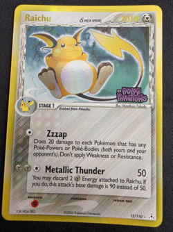 Pokemon TCG Raichu 15/110 Delta Species Reverse Holo - Holon Phantoms 2006 - Image 1