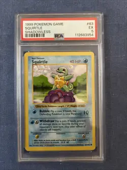 1999 Pokemon Base Set Shadowless Squirtle PSA 5 And Shadowless Charmander PSA 4 - Image 2
