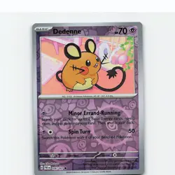 Dedenne 036/091 Common Paldean Fates Pokemon Reverse Holo Near Mint - Image 1