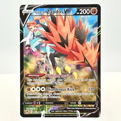 Galarian Zapdos V TG19/TG30 Astral Radiance Pokemon TCG Full Art Holofoil NM - Image 1
