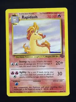 Rapidash 44/64 Uncommon Jungle Pokemon Unlimited Lightly Played - Image 1