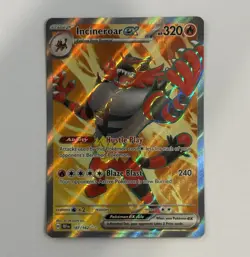Incineroar ex 187/162 ULTRA RARE Temporal Forces 2024 Pokemon FULL ART🔥 - Image 1