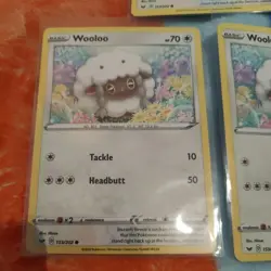 3x Pokemon Wooloo 153/202 Sword And Shield Base Set - Image 2
