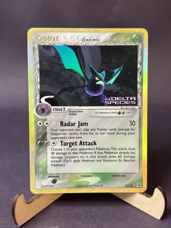 Pokemon TCG Crobat 2/113 Delta Species Reverse Holo Rare 90 HP - Image 1