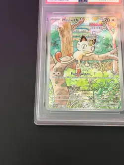 Meowth Illustration Rare Phantasmal Flames PSA 10 - Image 3