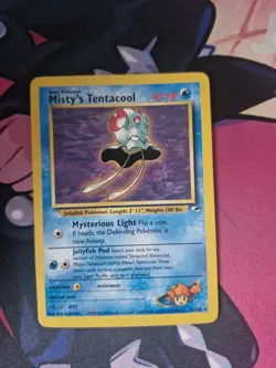 Pokemon TCG Misty's Tentacool Gym Heroes 32/132 Pokemon Card - Image 1