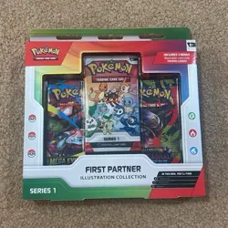Pokemon TCG First Partner Illustration Collection Series 1 3-Pack Promo English - Image 1