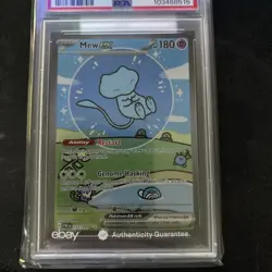 Pokemon Mew ex SV: Paldean Fates Special Illustration Rare Holo 232/091 PSA 9 - Image 3