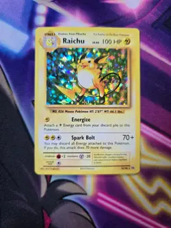 Pokemon Raichu 36/108 Evolutions Holo NM - Image 1