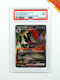 Pokemon PSA 9 N's Zoroark Ex #185 SIR Avventure Insieme 2025 Italiano - Image 1