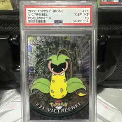 2000 Topps Chrome Pokemon T.V. #71 Victreebel PSA 10 GEM MINT - Image 1