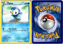 Pokemon Card - Piplup Dark Explorers 27/108 2012 Common Moderately Played - Image 3