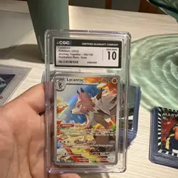 CGC 10 Lycanroc 166/159 Sv09 Journey Together Illustration Rare Holo EN 2025 - Image 1