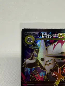 M Aggron EX- Ultra Rare, Primal Clash (2015) Full Art Holo Pokemon XY 154/160 - Image 2