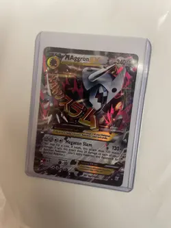 2015 Pokemon XY Primal Clash M Aggron-EX #154/160 Full Art Ultra Rare LP ZJ1 - Image 1