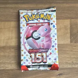 Pokemon TCG Scarlet & Violet 151 Sealed Booster Pack 10 Cards English Mew PROPS - Image 1