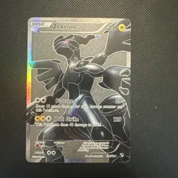 Pokemon TCG Zekrom Black White Holo Card 114/114 Full Art Ultra Rare - Image 1