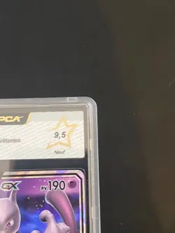 CARTE POKEMON MEWTWO GX 39/73 PCA 9,5 ULTRA RARE SL3,5 LEGENDES BRILLANTES - Image 3