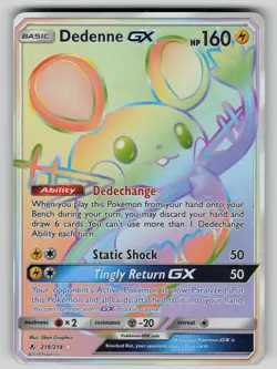Dedenne GX 219/214 Unbroken Bonds Pokemon LP - Image 1