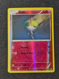 reverse holo Ralts 100/162 Pokemon card XY BREAKthrough common NM - Image 1