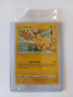 Carte Pokemon Pikachu 049/195 Promo Stamp Flocon scelle NEUF FR NM - Image 1