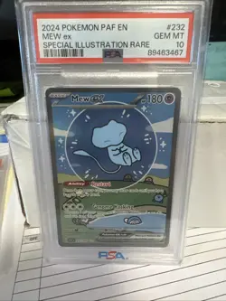 Pokemon 2024 Shiny Mew ex 232/091 SIR Paldean Fates GEM MINT PSA 10 - Image 1