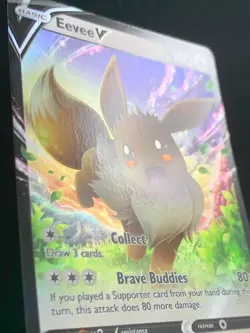 Eevee V SWSH065 Sword & Shield Holo Black Star Promo Pokemon [2] - Image 2