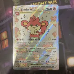 Pokemon Simisear Vstar Crown Zenith Galarian Gallery Gg37/Gg70 Holo Ultra Rare - Image 1