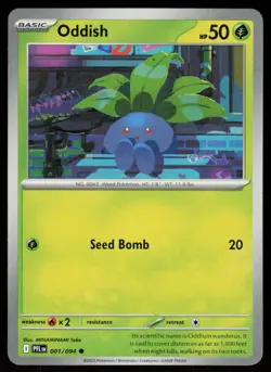 Oddish 001/094 Common Phantasmal Flames Pokemon Near Mint - Image 1