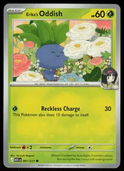 Erika's Oddish 001/217 Common Ascended Heroes Pokemon Near Mint - Image 1