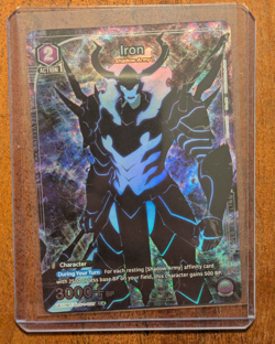 Union Arena Solo Leveling Iron (C)* card Alt Alternate Art (UE17BT/SLG-1-027) - Image 1