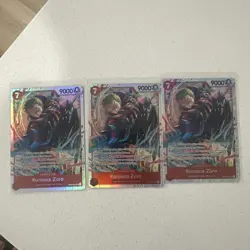 3 x One Piece Roronoa Zoro EB04-007 SR English OP15 - Image 1