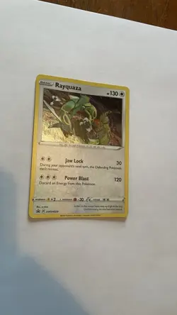 Rayquaza Pokemon SWSH029 Cosmos Holo Black Star Promo NM - Image 1