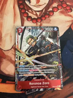 One Piece CCG Roronoa Zoro OP15 EB04-007 Alt Art Sr English - Image 1