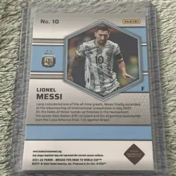 Panini Mosaic 2021-22 Road to FIFA World Cup Lionel Messi #10 Argentina - Image 2