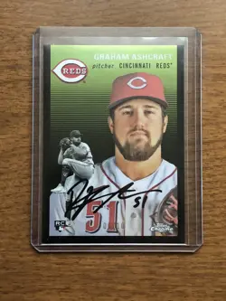 2023 Topps Chrome Platinum Anniversary - Black Refractor #74 Graham Ashcraft /10 - Image 1