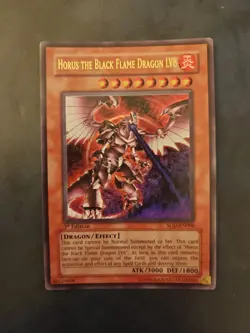 Yu-Gi-Oh Horus The Black Flame Dragon Lv8 SOD-EN008 1st Edition Lightly Played - Image 2