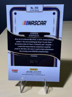 2025 Panini Select - Trackside Jimmie Johnson #255 Gold Flash Prizm /10 - Image 2