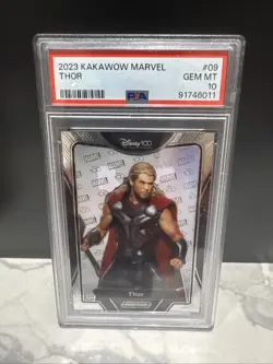 2023 Kakawow Marvel Thor PSA Gem Mint 10 Trading Card - Image 1