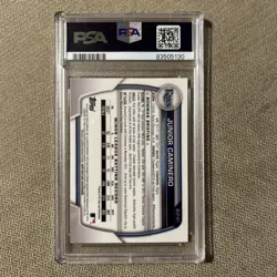 JUNIOR CAMINERO 2023 Bowman Chrome 1st Prospects PSA 10 BCP-61 - Image 2