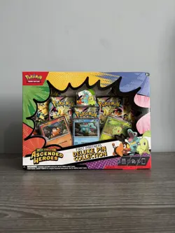 Pokemon TCG Ascended Heroes First Partners Deluxe Pin Collection Factory Sealed - Image 1