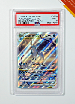 Pokemon PSA 9 Glaceon VAstro #GG40 Zenith Regale 2023 Italiano - Image 1