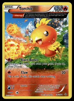 Torchic 26/160 Uncommon Primal Clash Pokemon Reverse Holo Lightly Played - Image 1