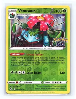 Venusaur Reverse Holo 003/078 Pokemon GO Holo Rare NM - Image 1