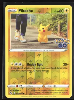 Pikachu (27) Reverse Holo 027/078 Pokemon GO Common NM - Image 1