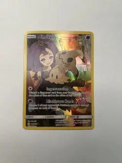 Pokemon Mimikyu TCG Cosmic Eclipse Holo Card 245/236 Secret Rare - Image 1