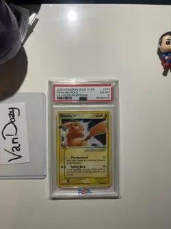 2006 POKEMON EX HOLON PHANTOMS GOLD STAR #104 PIKACHU-HOLO PSA 6 EX-MT - Image 3