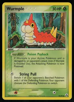 Wurmple 70/92 Common Legend Maker Pokemon Lightly Played - Image 1